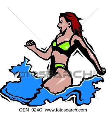 Clip Art - woman in water 
color. fotosearch 
- search clipart, 
illustration, 
drawings and vector 
eps graphics images