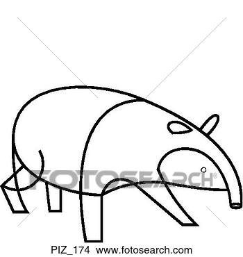 Clipart - malayan tapir. 
fotosearch - search 
clipart, illustration, 
drawings and vector 
eps graphics images