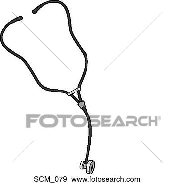 Clip Art - estetoscópio. 
fotosearch - busca 
de ilustrações 
clipeart e desenhos