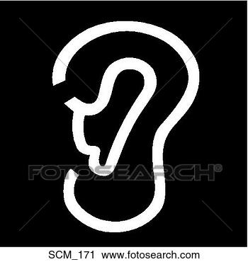 Clipart - orelha. fotosearch 
- busca de ilustrações 
clipeart e desenhos