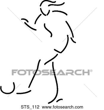 Clipart - kicking female. 
fotosearch - search 
clipart, illustration, 
drawings and vector 
eps graphics images