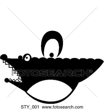 Clipart - alligator bag. 
fotosearch - search 
clipart, illustration, 
drawings and vector 
eps graphics images