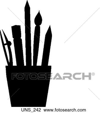 Clipart - art tools. fotosearch 
- search clipart, 
illustration, 
drawings and vector 
eps graphics images