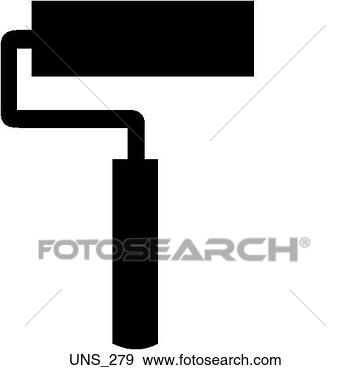 Clip Art - paint roller. 
fotosearch - search 
clipart, illustration, 
drawings and vector 
eps graphics images