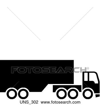 Clipart - trailer truck. 
fotosearch - search 
clipart, illustration, 
drawings and vector 
eps graphics images