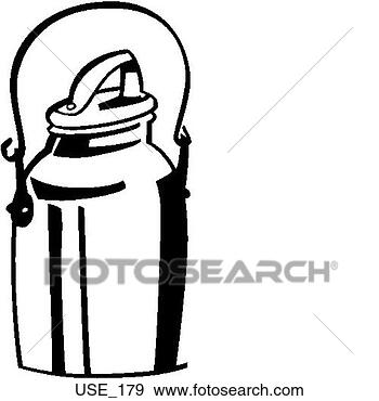 Clip Art - milk can. fotosearch 
- search clipart, 
illustration, 
drawings and vector 
eps graphics images