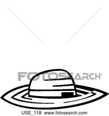 Clip Art - sun hat. fotosearch 
- search clipart, 
illustration, 
drawings and vector 
eps graphics images