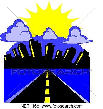 Clipart - city road. fotosearch 
- search clipart, 
illustration, 
drawings and vector 
eps graphics images