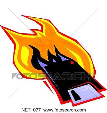 Clip Art - flamin' disc. 
fotosearch - search 
clipart, illustration, 
drawings and vector 
eps graphics images