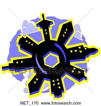 Clipart - gear city. fotosearch 
- search clipart, 
illustration, 
drawings and vector 
eps graphics images