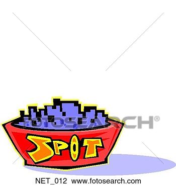 Clipart - spot bowl. fotosearch 
- search clipart, 
illustration, 
drawings and vector 
eps graphics images