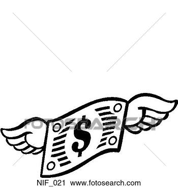 Clipart - money flies. fotosearch 
- search clipart, 
illustration, 
drawings and vector 
eps graphics images