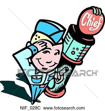 Clip Art - pump jockey color. 
fotosearch - search 
clipart, illustration, 
drawings and vector 
eps graphics images
