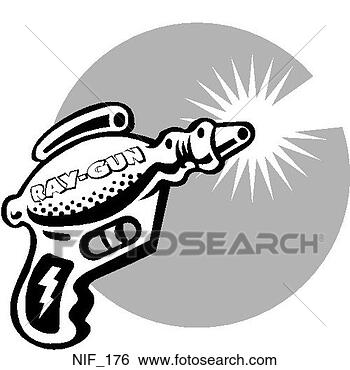 Clip Art - ray gun. fotosearch 
- search clipart, 
illustration, 
drawings and vector 
eps graphics images