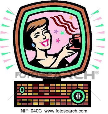 Clip Art - television color. 
fotosearch - search 
clipart, illustration, 
drawings and vector 
eps graphics images