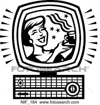 Clipart - television. fotosearch 
- search clipart, 
illustration, 
drawings and vector 
eps graphics images