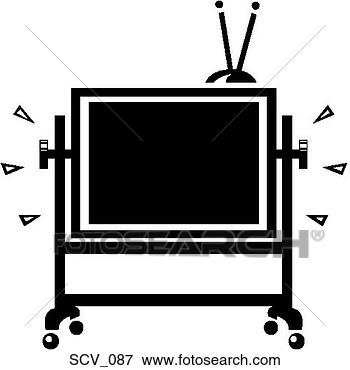 Clip Art - blackboard television. 
fotosearch - search 
clipart, illustration, 
drawings and vector 
eps graphics images