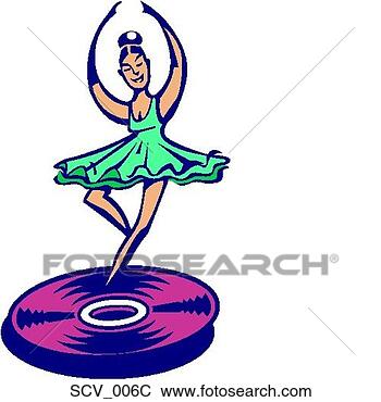 Clip Art - disc dancer color. 
fotosearch - search 
clipart, illustration, 
drawings and vector 
eps graphics images