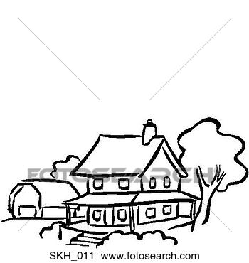 Clipart - farmhouse. fotosearch 
- search clipart, 
illustration, 
drawings and vector 
eps graphics images