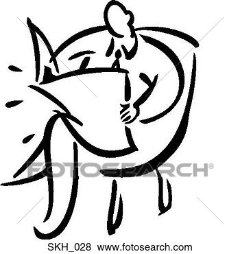 Clip Art - reading the paper. 
fotosearch - search 
clipart, illustration, 
drawings and vector 
eps graphics images
