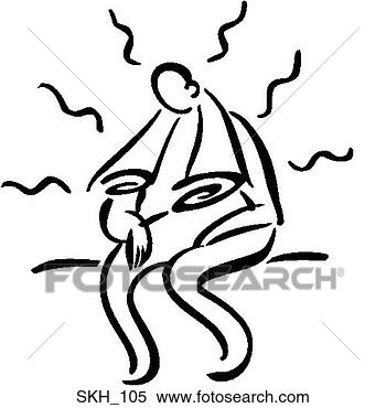 Clipart - sitting in sauna. 
fotosearch - search 
clipart, illustration, 
drawings and vector 
eps graphics images