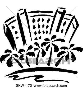 Clipart - resort hotel. 
fotosearch - search 
clipart, illustration, 
drawings and vector 
eps graphics images