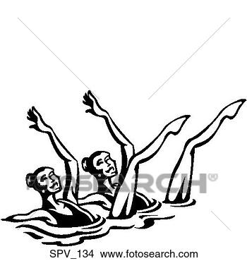 Clipart - synchro swim. 
fotosearch - search 
clipart, illustration, 
drawings and vector 
eps graphics images