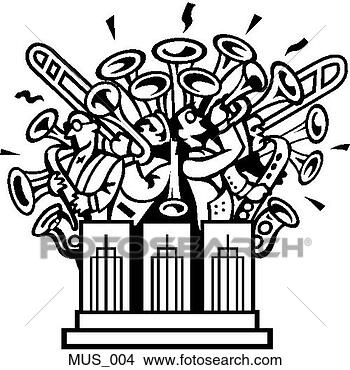 Clipart - bigband stand. 
fotosearch - search 
clipart, illustration, 
drawings and vector 
eps graphics images