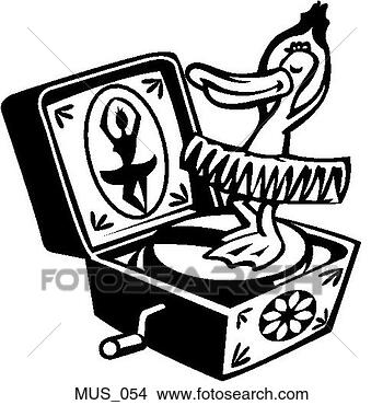 Clipart - music box duckling. 
fotosearch - search 
clipart, illustration, 
drawings and vector 
eps graphics images