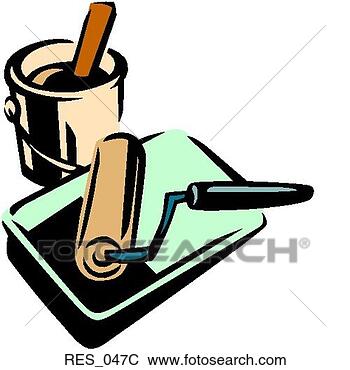 Clip Art - paint roller in 
pan color. fotosearch 
- search clipart, 
illustration, 
drawings and vector 
eps graphics images