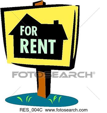 Clip Art - for rent sign  color. fotosearch  - search clipart,  illustration,  drawings and vector  eps graphics images