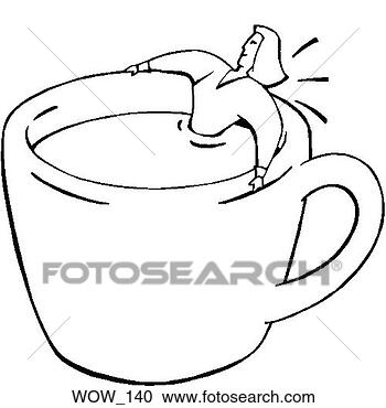Clipart - woman soaking 
in giant cup of 
coffee. fotosearch 
- search clipart, 
illustration, 
drawings and vector 
eps graphics images