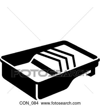 Clipart - paint tray. fotosearch 
- search clipart, 
illustration, 
drawings and vector 
eps graphics images