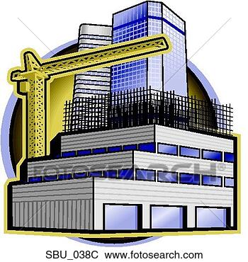 Clip Art - building under 
construction in 
downtown area, 
crane above it. 
fotosearch - search 
clipart, illustration, 
drawings and vector 
eps graphics images