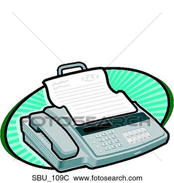 Clip Art - facsimile machine 
with built-in 
telephone. fotosearch 
- search clipart, 
illustration, 
drawings and vector 
eps graphics images