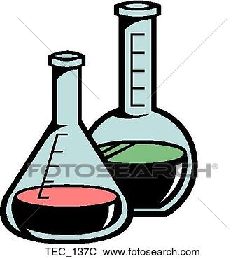 Clip Art - two scientific 
flasks. fotosearch 
- search clipart, 
illustration, 
drawings and vector 
eps graphics images