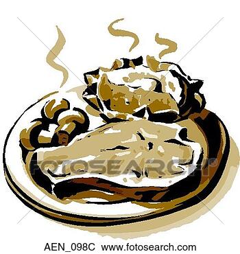 Clip Art - steak and baked 
potato on plate. 
fotosearch - search 
clipart, illustration, 
drawings and vector 
eps graphics images