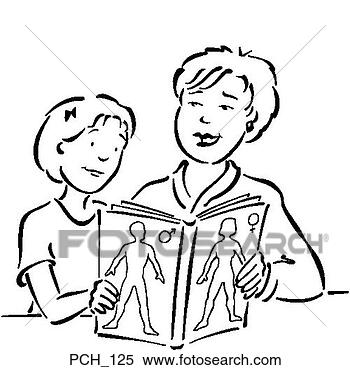 Clipart - mulher,   mostrando, 
  livro,   girl, 
  cobertura,  
 livro. fotosearch 
- busca de ilustrações 
clipeart e desenhos