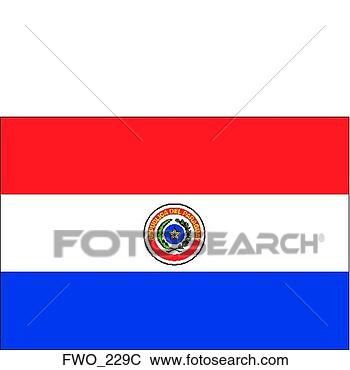 Clip Art - flag of paraguay. 
fotosearch - search 
clipart, illustration, 
drawings and vector 
eps graphics images