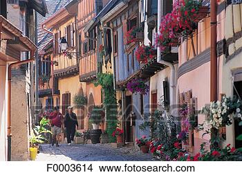 Stock Photo - traditional dwelling, 
lane, alley, house, 
alsace, eguisheim, 
europe. fotosearch 
- search stock 
photos, pictures, 
images, and photo 
clipart