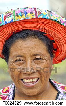 Stock Photograph - guatemala, santiago 
atitlan, indian 
woman wearing 
a tocoyal. fotosearch 
- search stock 
photos, pictures, 
images, and photo 
clipart