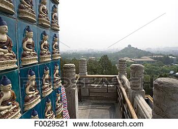 Stock Photography - china,  beijing, 
 beihai park, 
 jade island, 
 at the top of 
the white. fotosearch 
- search stock 
photos, pictures, 
images, and photo 
clipart