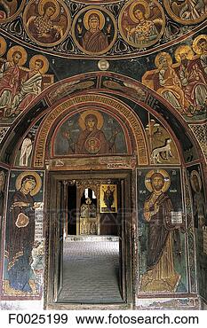 Stock Photograph - cyprus, asinou, 
church of panagia 
forviotissa, frescoes. 
fotosearch - search 
stock photos, 
pictures, images, 
and photo clipart