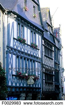 Stock Photo - france, brittany, 
quimper, old city, 
medieval half-timbered 
house. fotosearch 
- search stock 
photos, pictures, 
images, and photo 
clipart