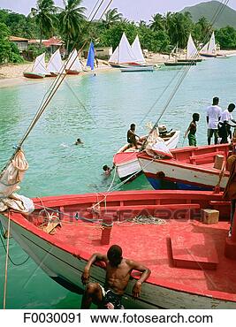 Stock Photography - grenada, the grenadines, 
carriacou island, 
the carnival regata. 
fotosearch - search 
stock photos, 
pictures, images, 
and photo clipart