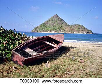 Stock Photography - grenada,  the 
grenadines,  carriacou 
island,  local 
boat in front 
of. fotosearch 
- search stock 
photos, pictures, 
images, and photo 
clipart