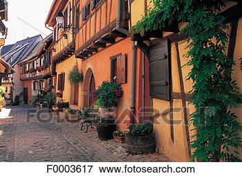 Picture - france, alsace, 
village of eguishem. 
fotosearch - search 
stock photos, 
pictures, images, 
and photo clipart