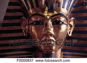 Picture - egyp, cairo, antiquity 
museum, golden 
toutankhamon mask. 
fotosearch - search 
stock photos, 
pictures, images, 
and photo clipart