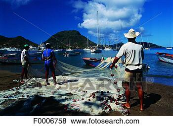 Stock Photo - french west indies, 
guadeloupe, les 
saintes, fishermen. 
fotosearch - search 
stock photos, 
pictures, images, 
and photo clipart