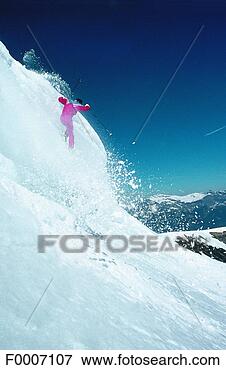 Picture - france, alps, 
megeve, cornice 
jump on skis. 
fotosearch - search 
stock photos, 
pictures, images, 
and photo clipart